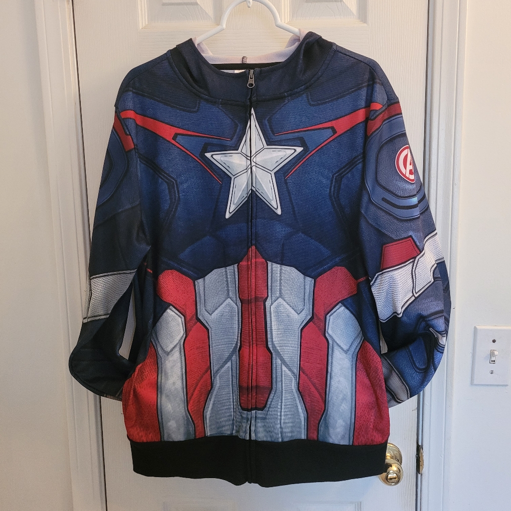Marvel Captain America Avenger Mens Hoodie Medium